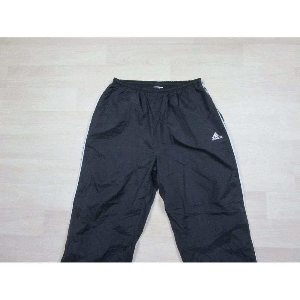 Vintage Y2K Adidas Wind Pants Men's (L) Athletic Warmup Ankle Zip #174959